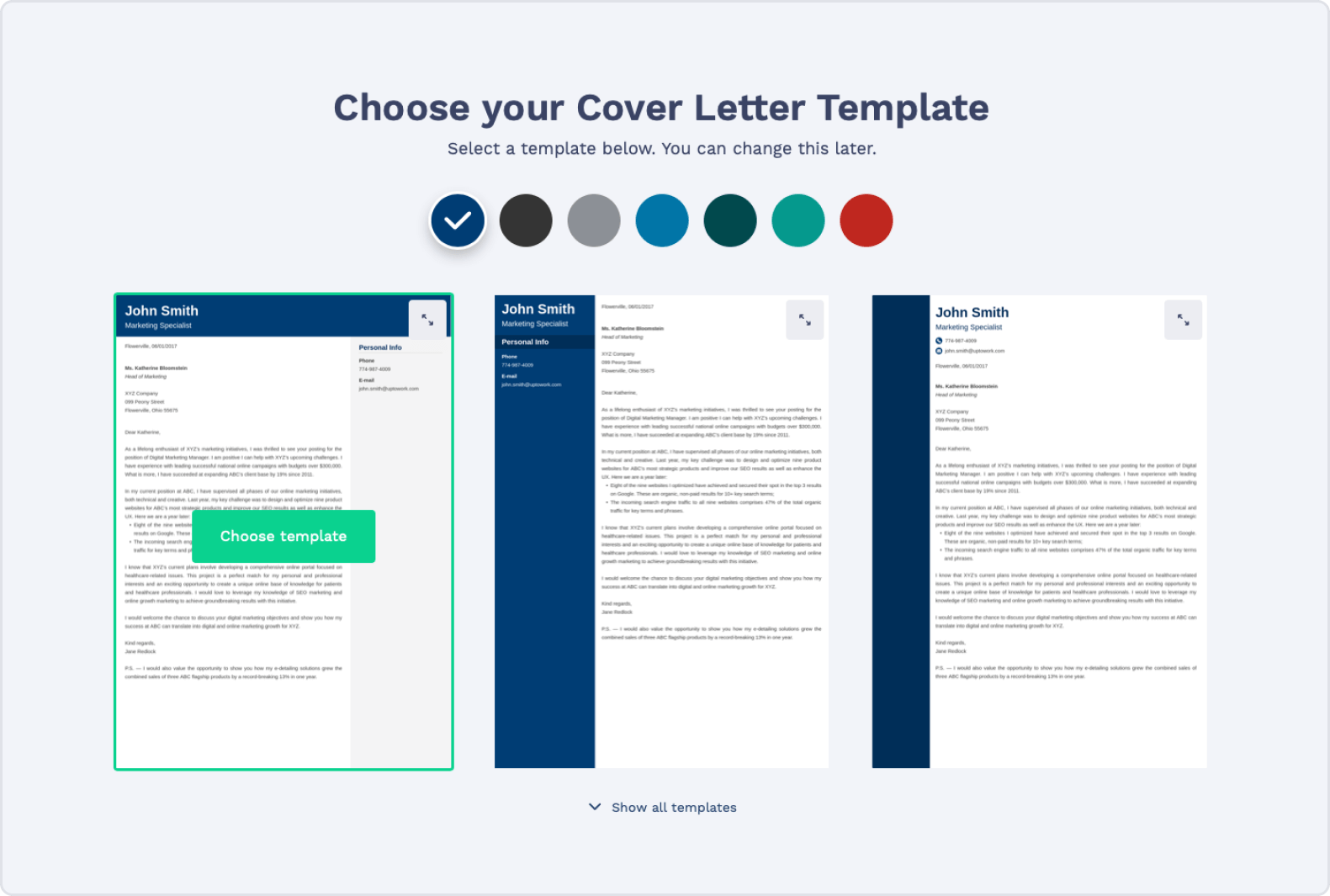 Cover Letter Builder Personalization