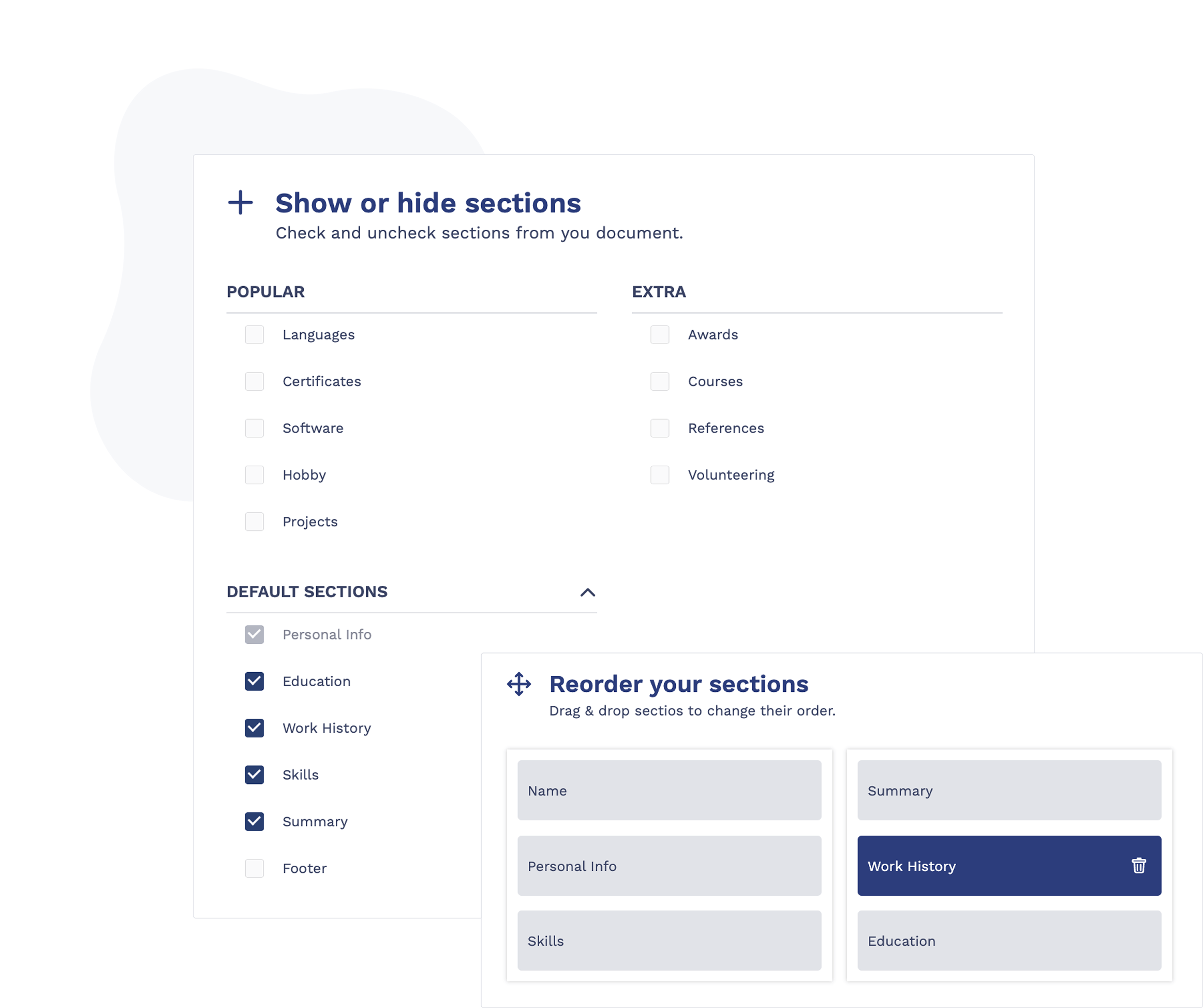 Resume Builder Layout